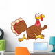 Happy Turkey Bird Cartoon Wall Decal