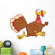 Happy Turkey Bird Cartoon Wall Decal