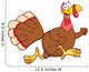 Happy Turkey Bird Cartoon Wall Decal