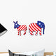American election illustration Wall Mural