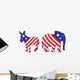 American election illustration Wall Mural