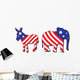 American election illustration Wall Mural