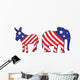 American election illustration Wall Mural