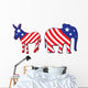 American election illustration Wall Mural