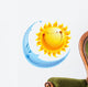 Characters Sun and Moon Wall Decal