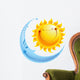 Characters Sun and Moon Wall Decal