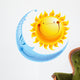 Characters Sun and Moon Wall Decal