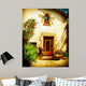 Spain, Catalonia, Barcelona. Streets of Old Mediterranean Towns 