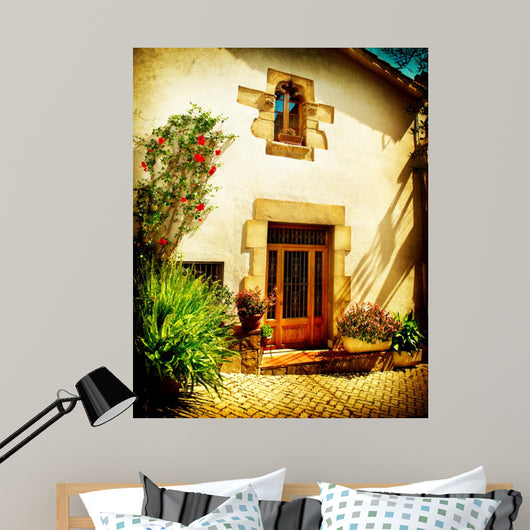 Spain, Catalonia, Barcelona. Streets of Old Mediterranean Towns 