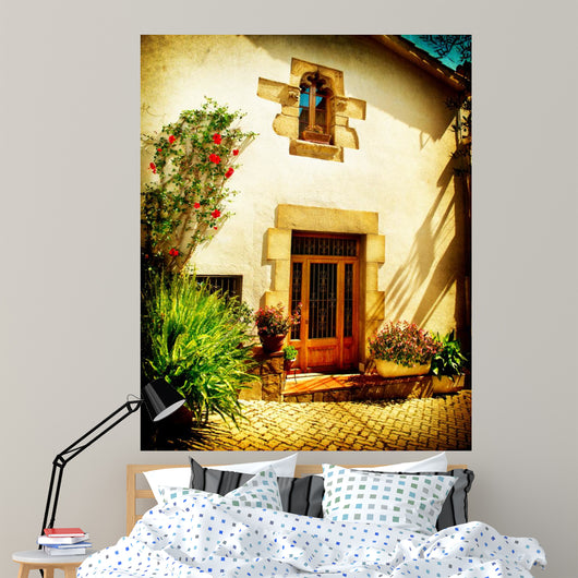 Spain, Catalonia, Barcelona. Streets of Old Mediterranean Towns 