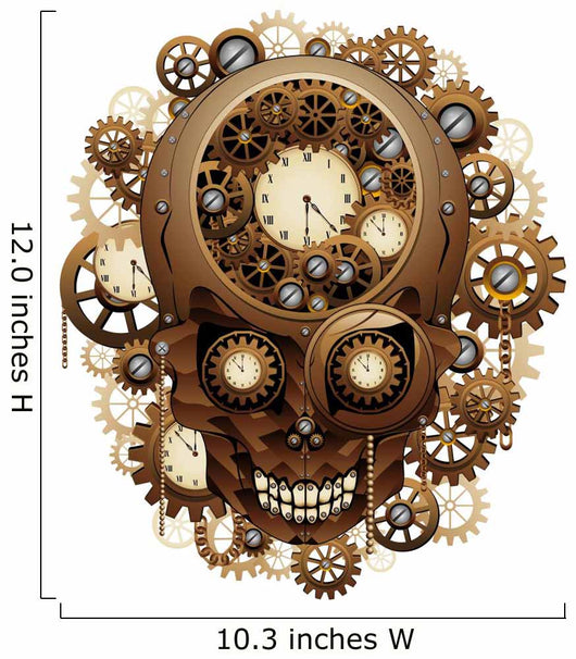 Steampunk Skull Vintage Style-Teschio Meccanismo Orologio 