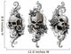 Skulls with floral patterns 