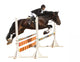 Show Jumping - Isolated on White Wall Decal