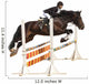 Show Jumping - Isolated on White Wall Decal