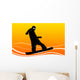 snowboarding Wall Decal