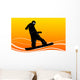 snowboarding Wall Decal
