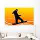 snowboarding Wall Decal