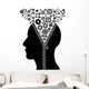 Unzipped Human Head With Cogs 