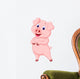 Cute Pig Posing Wall Decal