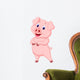 Cute Pig Posing Wall Decal