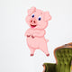 Cute Pig Posing Wall Decal