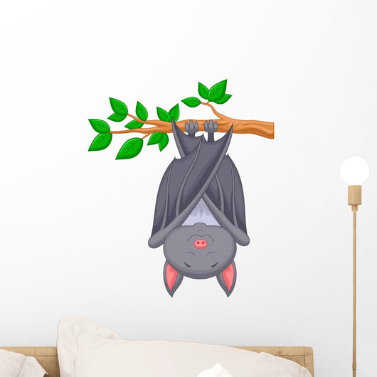 Cartoon Bat Sleeping Wall Decal