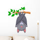 Cartoon Bat Sleeping Wall Decal