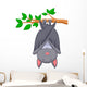 Cartoon Bat Sleeping Wall Decal