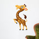 Cute giraffe cartoon Wall Decal