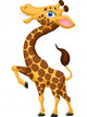 Cute giraffe cartoon Wall Decal