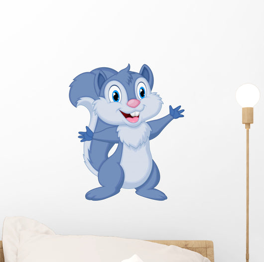 Cute Squirrel Posing Wall Decal