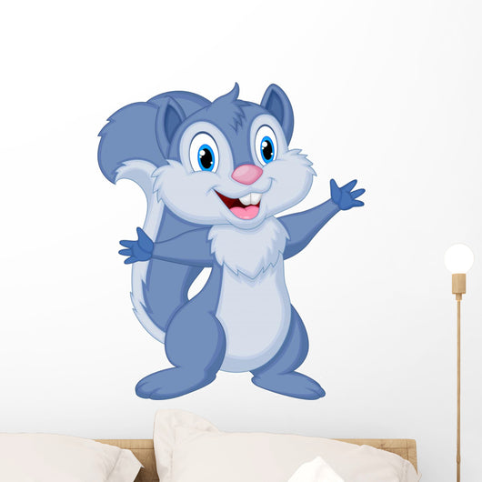 Cute Squirrel Posing Wall Decal
