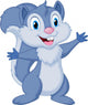 Cute Squirrel Posing Wall Decal