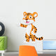 Cute tiger cartoon giving thumb up Wall Decal