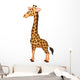 Cute giraffe cartoon Wall Decal