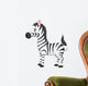 Cute zebra cartoon Wall Decal
