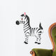 Cute zebra cartoon Wall Decal