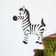 Cute zebra cartoon Wall Decal