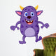 Cute monster cartoon Wall Decal