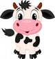 Cute cow cartoon 
