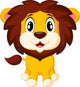 Cute lion cartoon 