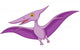 Happy Pterodactyl Cartoon Wall Decal