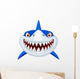 Shark head cartoon Wall Decal