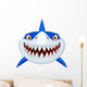 Shark head cartoon Wall Decal