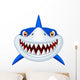 Shark head cartoon Wall Decal