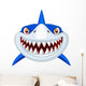 Shark head cartoon Wall Decal