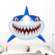 Shark head cartoon Wall Decal
