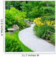 Summer Park With Paths and Flower Beds Wall Mural