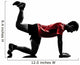 man exercising fitness workout plank position silhouette 