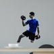 man exercising weight training silhouette 